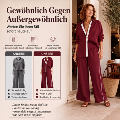 📣📣50%Rabatt!!!🎉✨2-teiliges Freizeit-Set im lässigen Look – Leichter Stoff, bequemer Sitz & vielseitig kombinierbar – Perfekt für Frühling, Sommer & entspannte Stunden