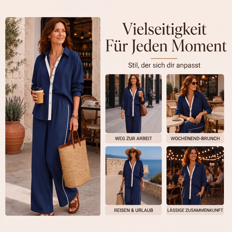 📣📣50%Rabatt!!!🎉✨2-teiliges Freizeit-Set im lässigen Look – Leichter Stoff, bequemer Sitz & vielseitig kombinierbar – Perfekt für Frühling, Sommer & entspannte Stunden
