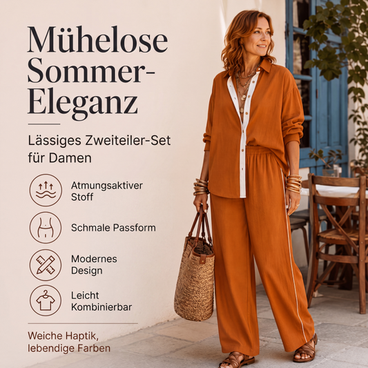 📣📣50%Rabatt!!!🎉✨2-teiliges Freizeit-Set im lässigen Look – Leichter Stoff, bequemer Sitz & vielseitig kombinierbar – Perfekt für Frühling, Sommer & entspannte Stunden