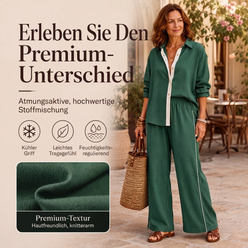📣📣50%Rabatt!!!🎉✨2-teiliges Freizeit-Set im lässigen Look – Leichter Stoff, bequemer Sitz & vielseitig kombinierbar – Perfekt für Frühling, Sommer & entspannte Stunden