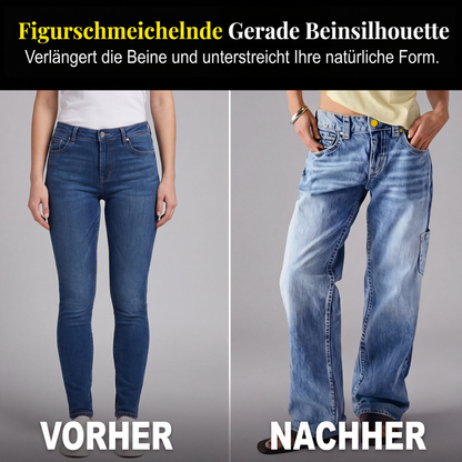📢📢50%Rabatt!!!🎉✨Legere, locker sitzende Jeans mit geradem Bein für Damen