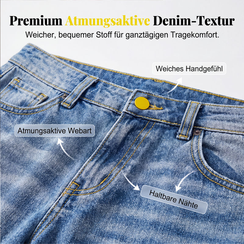 📢📢50%Rabatt!!!🎉✨Legere, locker sitzende Jeans mit geradem Bein für Damen