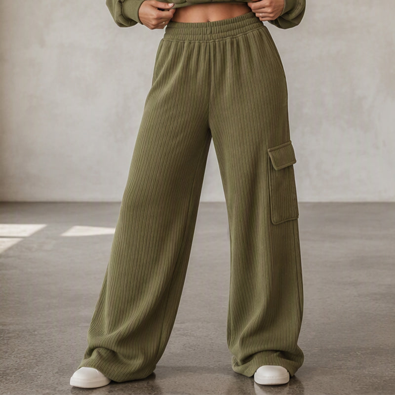 📢📢50%Rabatt!!!🎉✨Hoch sitzende Damen-Hose mit Kordelzug