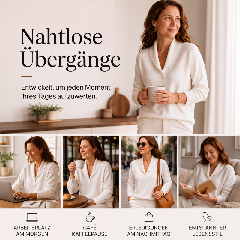 📢📢50%Rabatt!!!🎉✨Damen Pullover mit Schalkragen