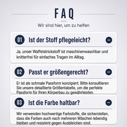 📢📢50%Rabatt!!!🎉✨Herren-Hemd mit Waffelstrick & V-Ausschnitt in Slim-Fit-Passform – Figurbetonter Schnitt, weiche Waffelstruktur & vielseitig kombinierbar – Perfekt für Alltag, Büro & Freizeit – Jetzt -50%!