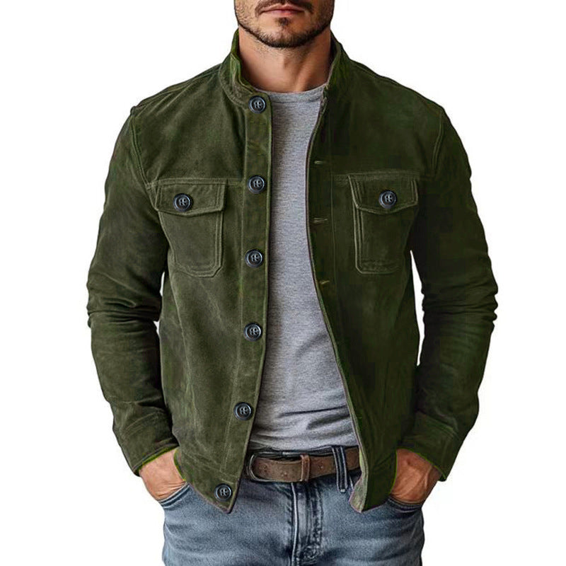 📢📢50%Rabatt!!!🎉✨Herren-Cordjacke im Vintage-Stil mit Stehkragen