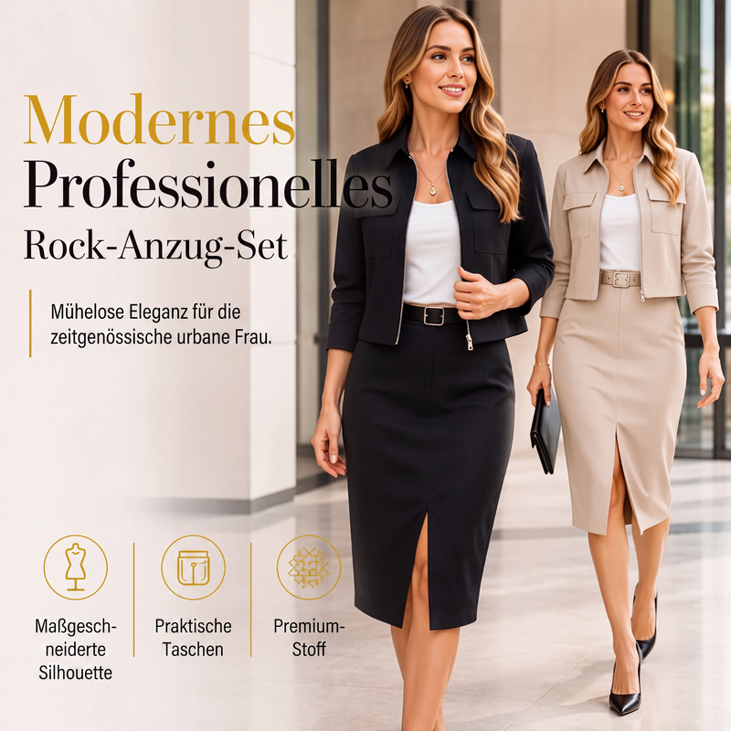 📢📢50%Rabatt!!!🎉✨Zweiteiliges Rock-Set für Damen