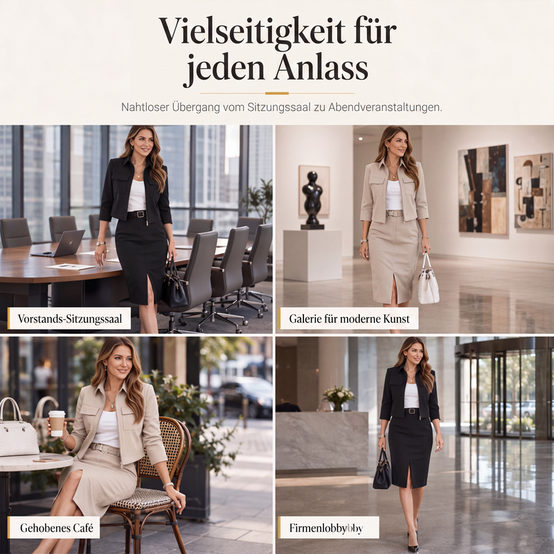 📢📢50%Rabatt!!!🎉✨Zweiteiliges Rock-Set für Damen