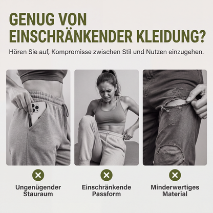 📢📢50%Rabatt!!!🎉✨Damen Cargohosen – Leichte Outdoor-Jogginghosen – Bequemer Schnitt, praktische Taschen & vielseitig kombinierbar – Perfekt für Alltag, Outdoor & Freizeit – Jetzt -50%!