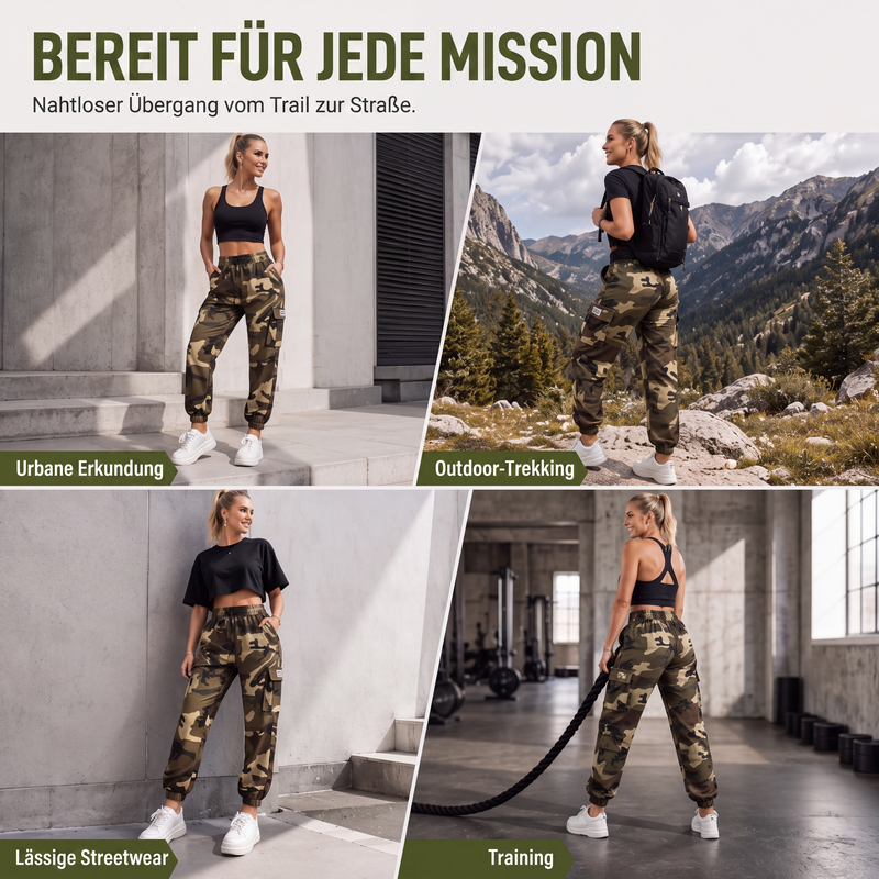 📢📢50%Rabatt!!!🎉✨Damen Cargohosen – Leichte Outdoor-Jogginghosen – Bequemer Schnitt, praktische Taschen & vielseitig kombinierbar – Perfekt für Alltag, Outdoor & Freizeit – Jetzt -50%!