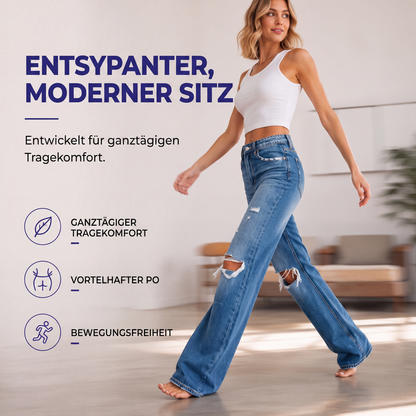 📢📢50%Rabatt!!!🎉✨Schicke hochtaillierte Damen-Jeans im Used-Look