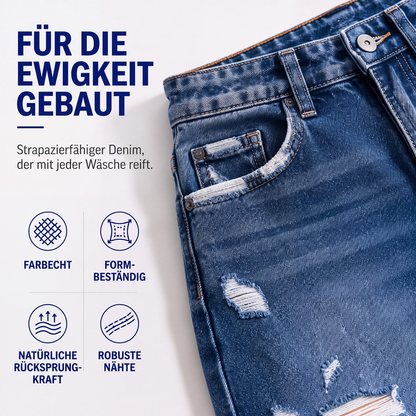 📢📢50%Rabatt!!!🎉✨Schicke hochtaillierte Damen-Jeans im Used-Look