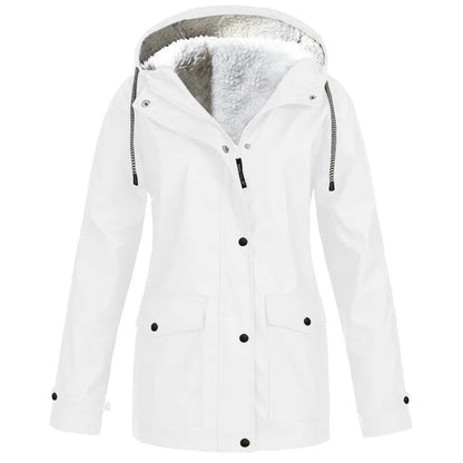📢📢50%Rabatt!!!🎉✨Gefütterte Outdoorjacke mit Kapuze für Damen