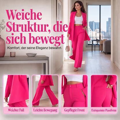 📢📢50%Rabatt!!!🎉✨Elegantes Blazer- & Geradehosen-Set für Damen