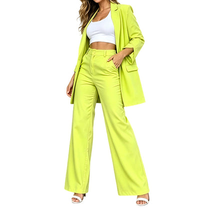 📢📢50%Rabatt!!!🎉✨Elegantes Blazer- & Geradehosen-Set für Damen