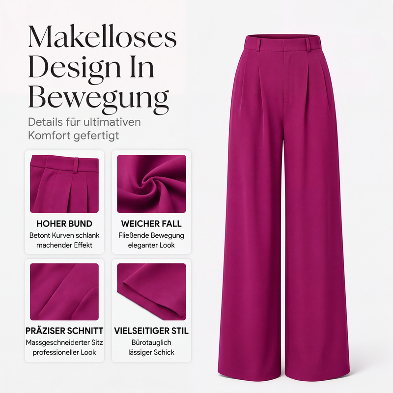 📢📢50%Rabatt!!!🎉✨Weite Anzughose mit hoher Taille für Damen
