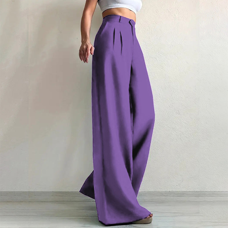 📢📢50%Rabatt!!!🎉✨Weite Anzughose mit hoher Taille für Damen