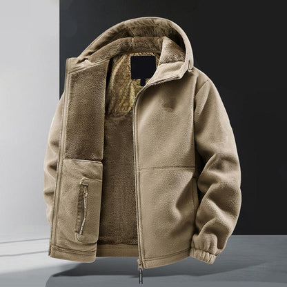 📢📢50%Rabatt!!!🎉✨Lässige und warme Herren-Kapuzenjacke mit Reißverschluss