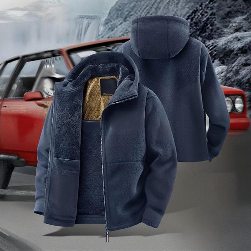 📢📢50%Rabatt!!!🎉✨Lässige und warme Herren-Kapuzenjacke mit Reißverschluss