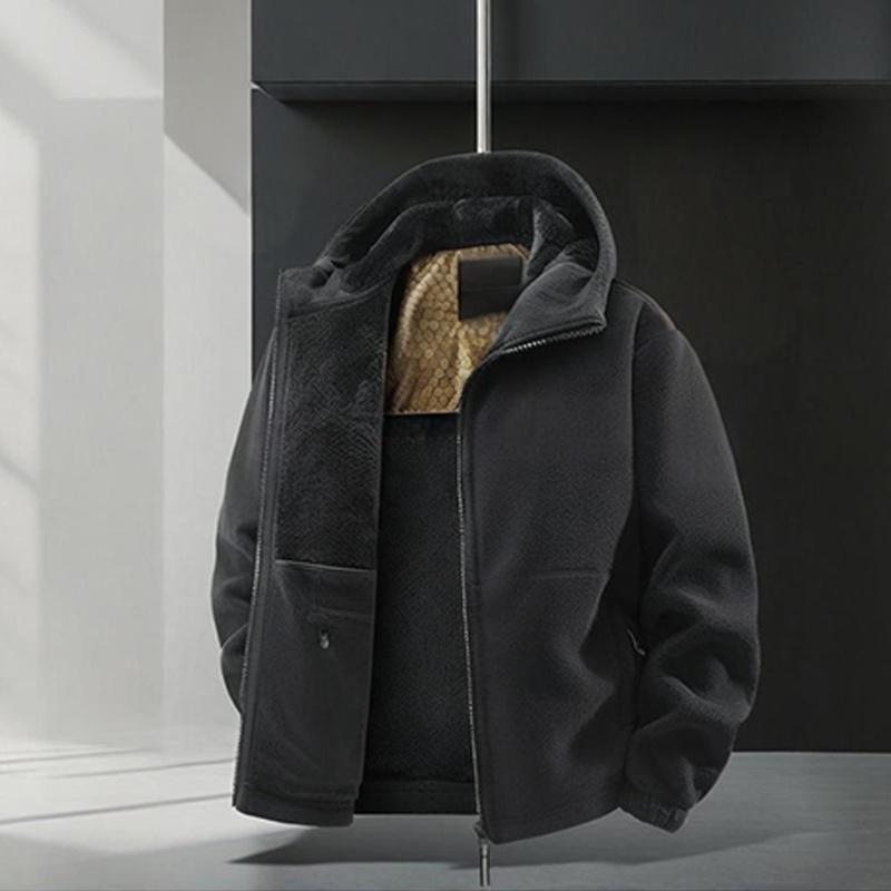 📢📢50%Rabatt!!!🎉✨Lässige und warme Herren-Kapuzenjacke mit Reißverschluss
