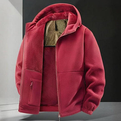 📢📢50%Rabatt!!!🎉✨Lässige und warme Herren-Kapuzenjacke mit Reißverschluss