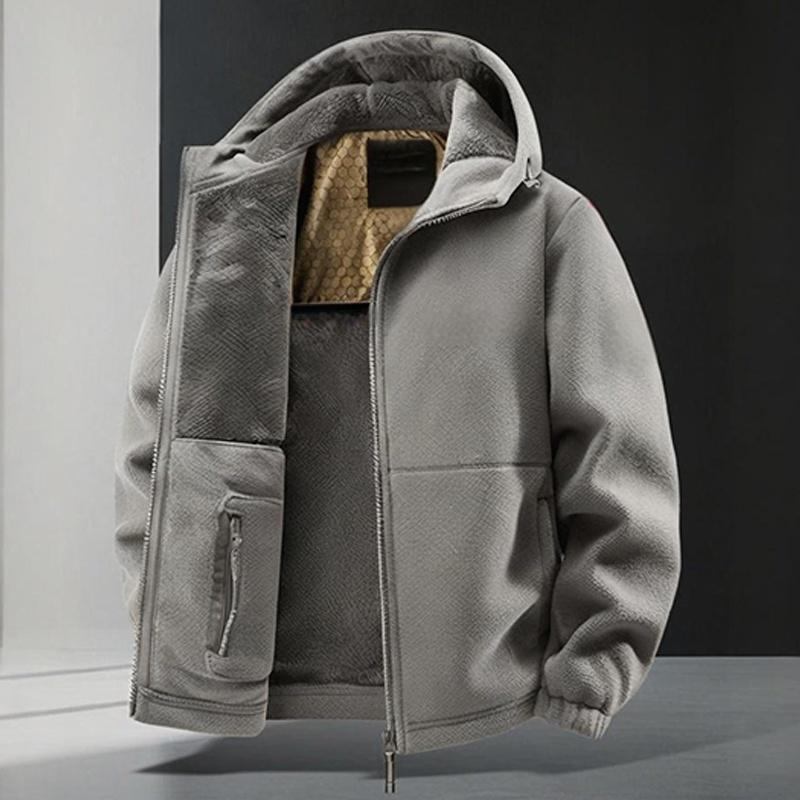 📢📢50%Rabatt!!!🎉✨Lässige und warme Herren-Kapuzenjacke mit Reißverschluss