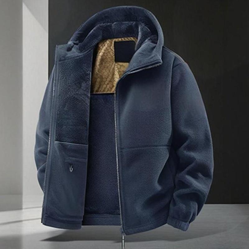📢📢50%Rabatt!!!🎉✨Lässige und warme Herren-Kapuzenjacke mit Reißverschluss