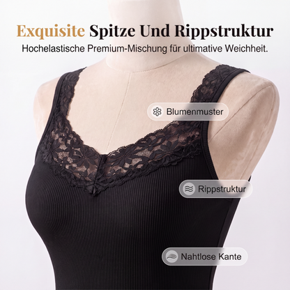 Figurbetontes Spitzen-Tanktop für Damen in großen Größen