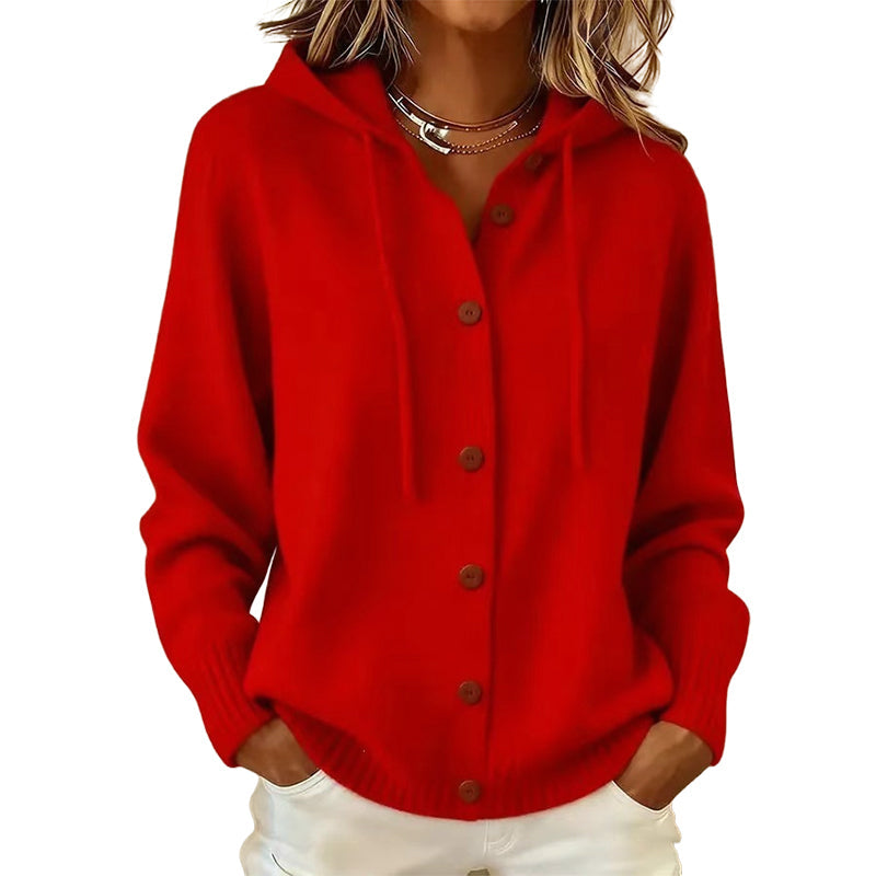📢📢50%Rabatt!!!🎉✨Bequeme Strick-Cardigan mit Kapuze für Damen