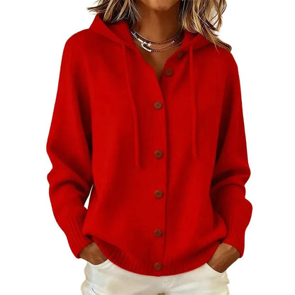 📢📢50%Rabatt!!!🎉✨Bequeme Strick-Cardigan mit Kapuze für Damen