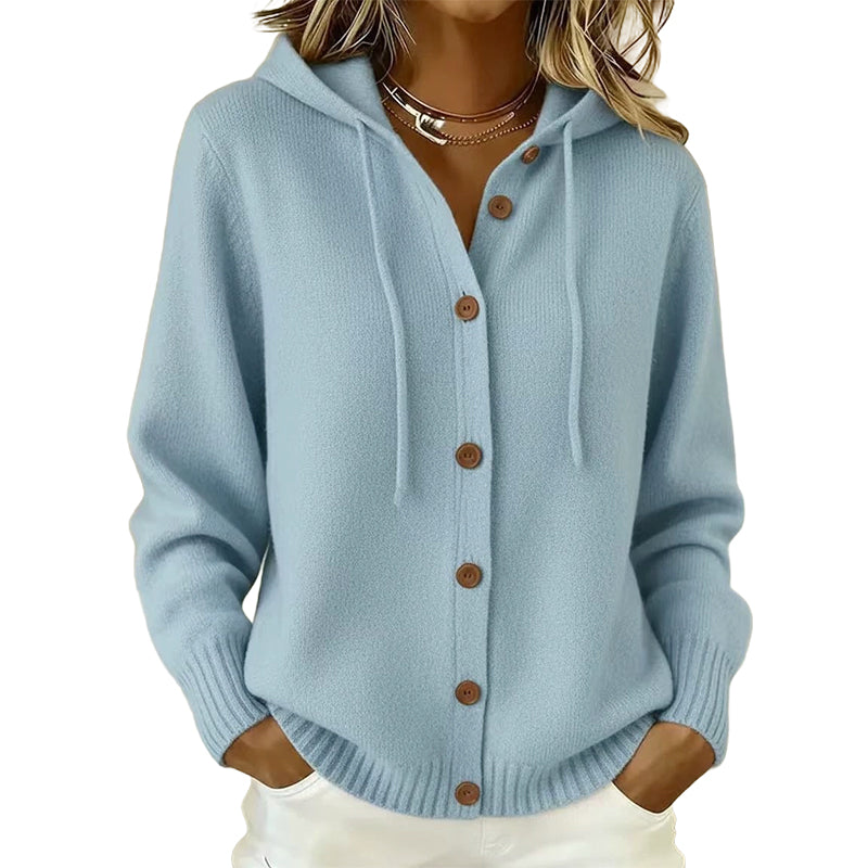 📢📢50%Rabatt!!!🎉✨Bequeme Strick-Cardigan mit Kapuze für Damen