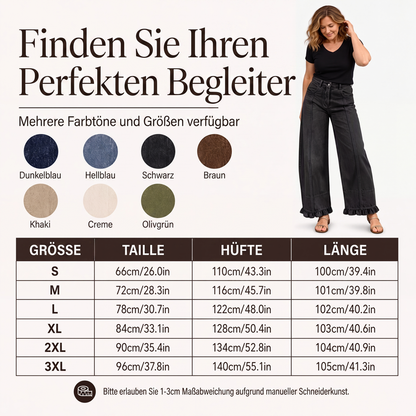 📢📢50%Rabatt!!!🎉✨Damen Jeans mit Rüschensaum – Verspielter Rüschen-Akzent, lässiger Denim-Look & vielseitig kombinierbar – Perfekt für Alltag, Freizeit & coole Looks – Jetzt -50%!