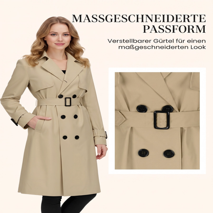 📢📢50%Rabatt!!!🎉✨Damen-Casual-Trenchcoat mit Zweireiher