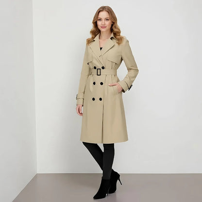 📢📢50%Rabatt!!!🎉✨Damen-Casual-Trenchcoat mit Zweireiher