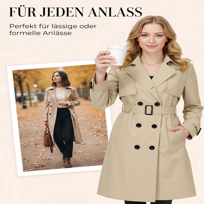 📢📢50%Rabatt!!!🎉✨Damen-Casual-Trenchcoat mit Zweireiher