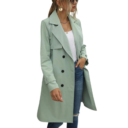 📢📢50%Rabatt!!!🎉✨Damen-Casual-Trenchcoat mit Zweireiher