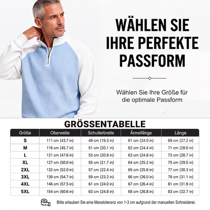 📢📢50%Rabatt!!!🎉✨Herren-Waffelstrick-Quarter-Zip-T-Shirt – Modischer Waffelstrick, praktischer Quarter-Zip & vielseitig kombinierbar – Perfekt für Alltag, Freizeit & aktive Tage – Jetzt -50%!