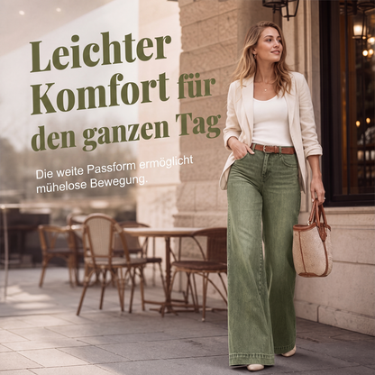 📢📢50%Rabatt!!!🎉🏆 Verkaufsschlager – jetzt halber Preis! Beinverlängernde Wide-Leg Jeans