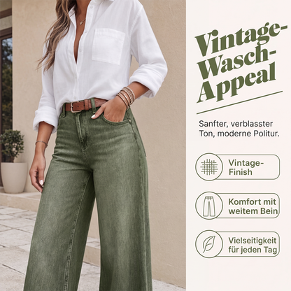 📢📢50%Rabatt!!!🎉🏆 Verkaufsschlager – jetzt halber Preis! Beinverlängernde Wide-Leg Jeans