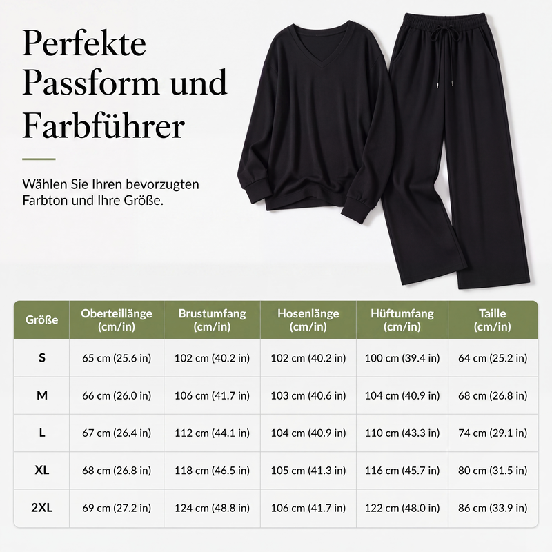 📈 Verkaufshit Nr. 1 – direkt 50%! Zweiteiliges Lounge-Set für Damen: Lässiges Oberteil + Hose