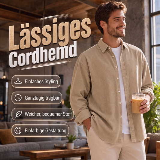 📢📢50%Rabatt!!!🎉✨Herren Freizeit-Cordhemd mit Knopfleiste – Klassischer Cord, lässiger Look & vielseitig kombinierbar – Perfekt für Alltag, Freizeit & die Übergangszeit – Jetzt -50%!