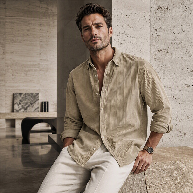 📢📢50%Rabatt!!!🎉✨Herren Freizeit-Cordhemd mit Knopfleiste – Klassischer Cord, lässiger Look & vielseitig kombinierbar – Perfekt für Alltag, Freizeit & die Übergangszeit – Jetzt -50%!