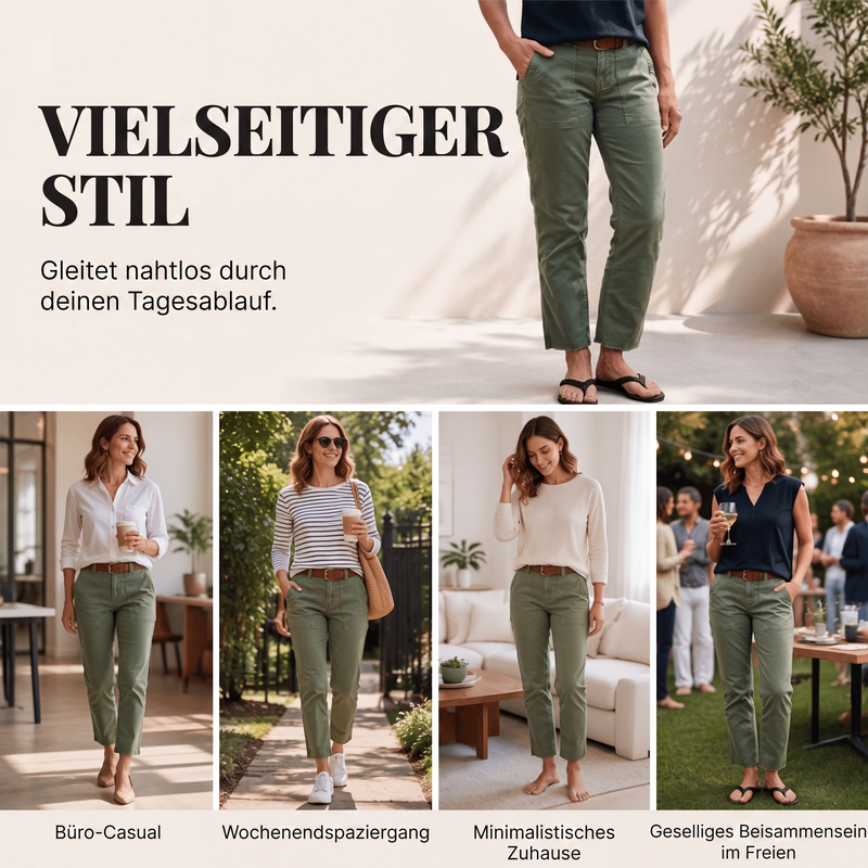 📢📢50%Rabatt!!💎👖 Neuheiten – Bequeme Cargo-Chino mit geradem Bein – vielseitig