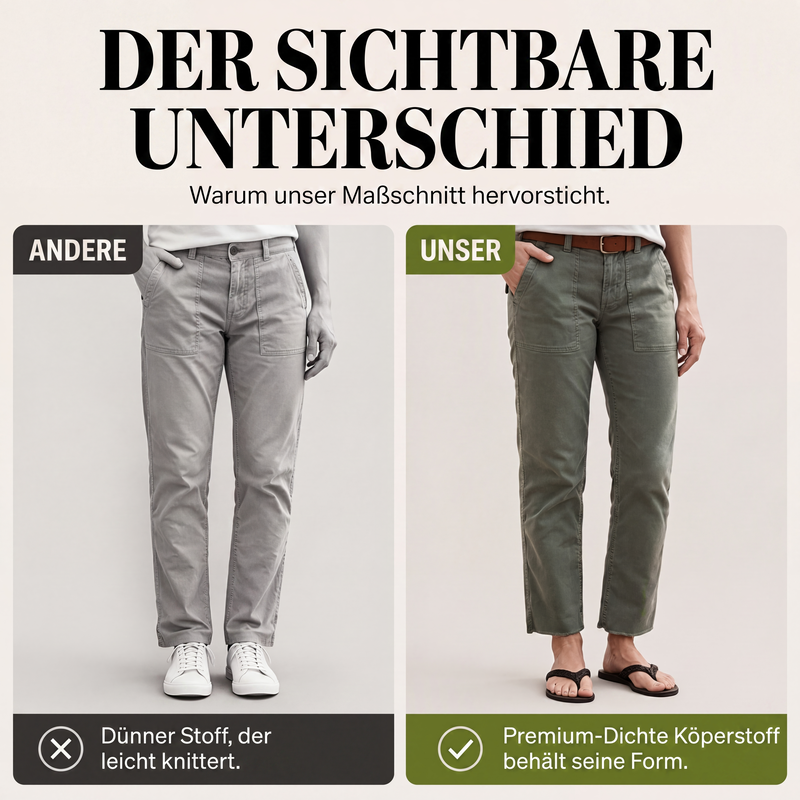 📢📢50%Rabatt!!💎👖 Neuheiten – Bequeme Cargo-Chino mit geradem Bein – vielseitig