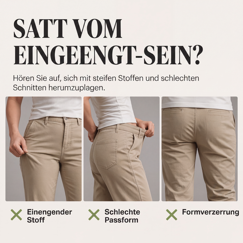 📢📢50%Rabatt!!💎👖 Neuheiten – Bequeme Cargo-Chino mit geradem Bein – vielseitig