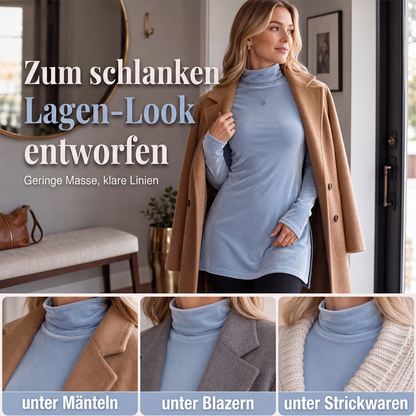 📣📣50%Rabatt!!!🎉✨Stehkragen-Samtbluse – Leichter Stoff, bequemer Sitz & zeitloses Design – Ideal für Frühling, Herbst & elegante Auftritte