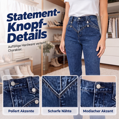 📣📣50%Rabatt!!!🎉✨High-Waist-Jeans mit Formungseffekt – Leichter Denim, bequemer Sitz & zeitloses Design – Ideal für Frühling, Herbst & entspannte Stunden