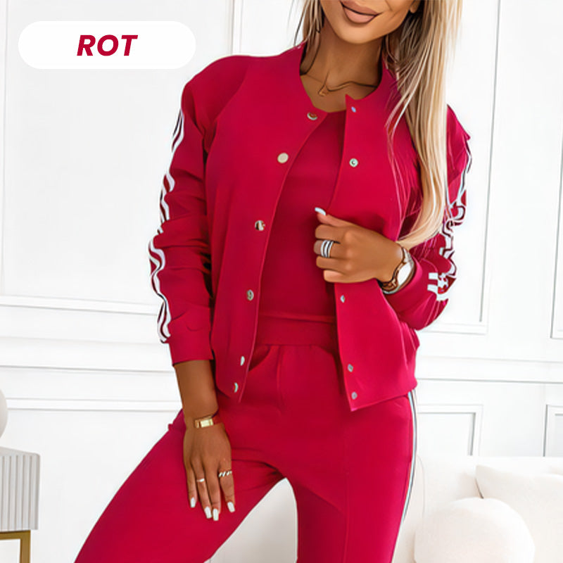 📢📢50%Rabatt!!!🎉✨Lässiges 3-teiliges Set für Damen - Jacke, Tanktop und Hose