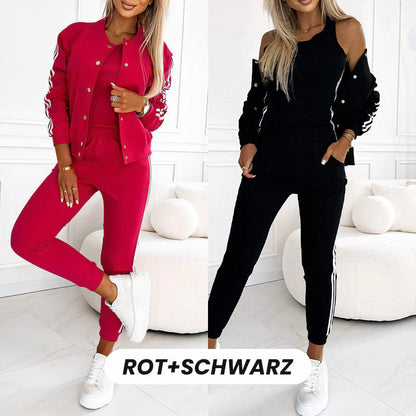 📢📢50%Rabatt!!!🎉✨Lässiges 3-teiliges Set für Damen - Jacke, Tanktop und Hose