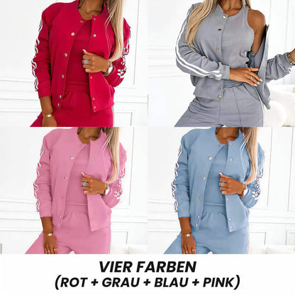 📢📢50%Rabatt!!!🎉✨Lässiges 3-teiliges Set für Damen - Jacke, Tanktop und Hose